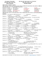 Đề thi thử đại học môn Tiếng Anh (6)