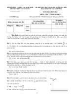 Đề thi học sinh giỏi môn vật lý lớp 10 (5)