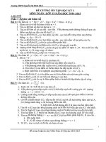 ĐỀ CƯƠNG ôn tập HK 1 môn TOÁN 12