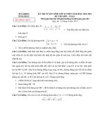 Đề thi tuyển sinh lớp 10 THPT tỉnh Vĩnh Phúc năm học 2012 - 2013 môn Toán - Có đáp án