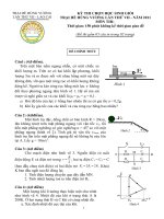 Đề thi học sinh giỏi môn vật lý lớp 10 (63)