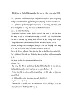 Đề thi học kì 2 môn giáo dục công dân 6 huyện minh long năm 2014