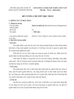 ĐỀ CƯƠNG CHI TIẾT HỌC PHẦN QUẢN TRỊ NHÂN LỰC