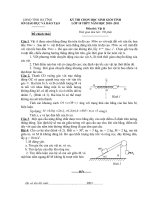 Đề thi học sinh giỏi môn vật lý lớp 10 (41)