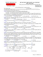 thpt hải lăng đề thi thử hóa học thpt