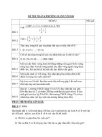 Tuyển sinh vào lớp 6 môn toán THCS Giảng Võ - Hà Nội năm 2010