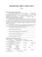 đề kiểm tra học kì 2, tiếng anh 6, đề số 2