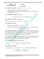 Đề thi thử THPT môn Toán 2015 số 7
