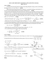 đề thi chọn hsg vật lí lớp 10 vĩnh phúc  đề số 2