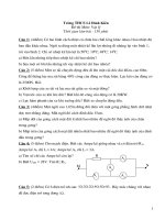 Đề thi học sinh giỏi môn Vật lý lớp 9 số 11