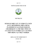 Bước đầu đánh giá đa dạng sinh học của loài gymnema SP ở việt nam thông qua chỉ thị hình thái và chỉ thị ADN