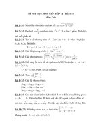 Đề thi học sinh giỏi Toán lớp 12 chọn lọc số 13