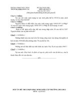 Đề thi học sinh giỏi Lịch sử lớp 8 số 10