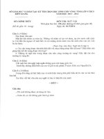 Đề thi học sinh giỏi tỉnh Kiên Giang môn Văn năm học 2013 - 2014(có đáp án)