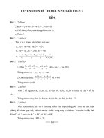 TUYỂN CHỌN ĐỀ THI HỌC SINH GIỎI TOÁN 7 SỐ 4
