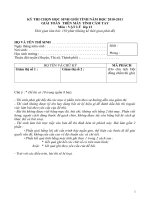 Đề thi học sinh giỏi môn vật lý lớp 10 (28)