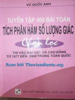tuyển tập hơn 500 bài tích phân hay có hướng dẫn giải