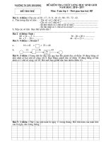 Đề toán 1- sưu tầm các đề kiểm tra, thi HSG toán lớp 1 tham khảo (63)