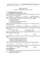 Đề thi môn vật lý lớp 8 - kiểm tra học kì, thi học sinh giỏi tham khảo bồi dưỡng (102)