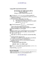 ĐỀ THI HKI MÔN TOÁN LỚP 10 NĂM 2012