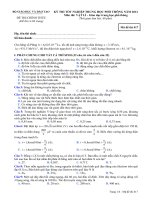 Đề thi tốt nghiệp THPT môn Vật Lí hệ Phổ thông 2012 - Mã đề 417