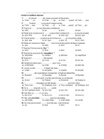 Đề thi thử đại học môn Tiếng Pháp (2)