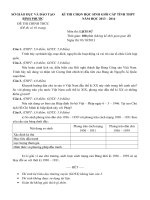 Đề thi học sinh giỏi lớp 12 THPT tỉnh Bình Phước năm 2013 - 2014 môn sử