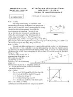 ĐỀ THI CHÍNH THỨC TRẠI HÈ HÙNG VƯƠNG LẦN THỨ VIII MÔN VẬT LÝ 10