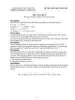 Đề thi chọn học sinh giỏi môn Hóa học lớp 8 số 17