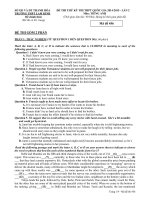 Đề thi thử môn Tiếng Anh 2016 (8)