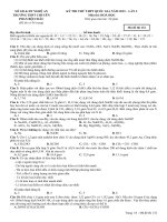 KỲ THI THỬ THPT QUỐC GIA NĂM 2015 – LẦN 2 MÔN HÓA TRƯỜNG CHUYÊN PHAN BỘ CHÂU NGHỆ AN