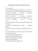 ĐỀ THI HỌC KÌ 2 MÔN SỬ LỚP 6 NĂM 2011