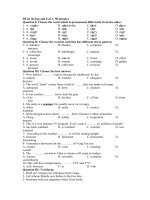 Đề ôn thi hsg anh 8 số 1