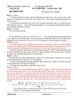 Đề thi học sinh giỏi Hóa học 9 chọn lọc số 12