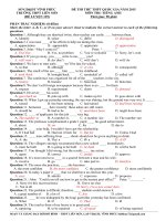 Đề thi thử đại học môn Tiếng Anh (19)