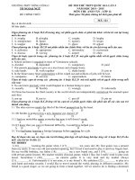Đề thi thử đại học môn Tiếng Anh (11)