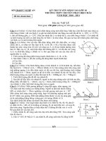 Đề thi Bồi dưỡng học sinh giỏi Vật lý lớp 9 số 27