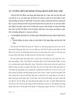 TƯ TƯỞNG HỒ CHÍ MINH VỀ ĐẠI ĐOÀN KẾT DÂN TỘC