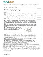 Tuyển sinh vào lớp 6 môn toán trường chuyên Hà Nội - Amsterdam năm 2009