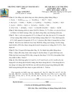 đề thi HSG cấp trường môn hoá học 10 năm 2013