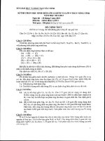 Đề thi học sinh giỏi môn vật lý lớp 9 số 8