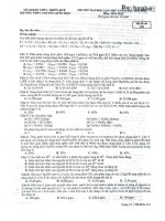 đề thi thử môn hóa trường quốc học huế