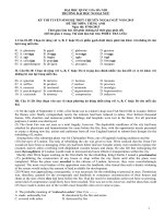 ĐỀ THI TUYỂN SINH CHUYÊN LỚP 10, 2015  ĐẠI HỌC QUỐC GIA HÀ NỘI (With  key)