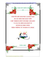 CHUYÊN ĐỀ GIÁO DỤC  ĐÀO TẠO  20 CÂU HỎI THI GIÁO VIÊN  CHỦ NHIỆM GIỎI NĂM HỌC 20142015  VÀ 34 CÂU HỎI GIẢI ĐÁP VỀ  ĐÁNH GIÁ HỌC SINH  THEO THÔNG TƯ 302014 CỦA BGD.