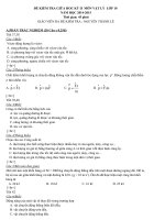 ĐỀ KIỂM TRA GIỮA HKII VẬT LÝ 10