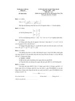 Đề và đáp án thi tuyển sinh lớp 10 THPT chuyên Toán tỉnh Hưng Yên 2009 - 2010