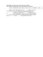 ĐỀ THI ĐIỀN TỪ MÔN ANH  TUYỂN SINH VÀO 10 SỐ III