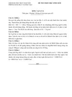 Đề thi môn vật lý lớp 8 - kiểm tra học kì, thi học sinh giỏi tham khảo bồi dưỡng (88)