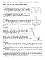 Đề thi học sinh giỏi môn vật lý lớp 9 số 4
