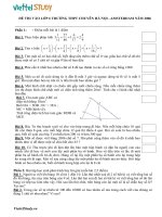 Tuyển sinh vào lớp 6 môn toán trường chuyên Hà Nội - Amsterdam năm 2006